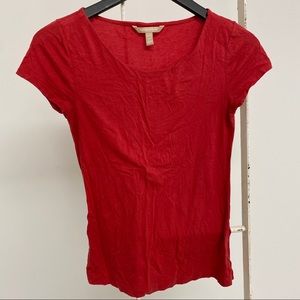 Banana Republic Soft Cotton Red T-shirt